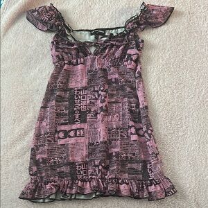 New Girl Order Newspaper Dress